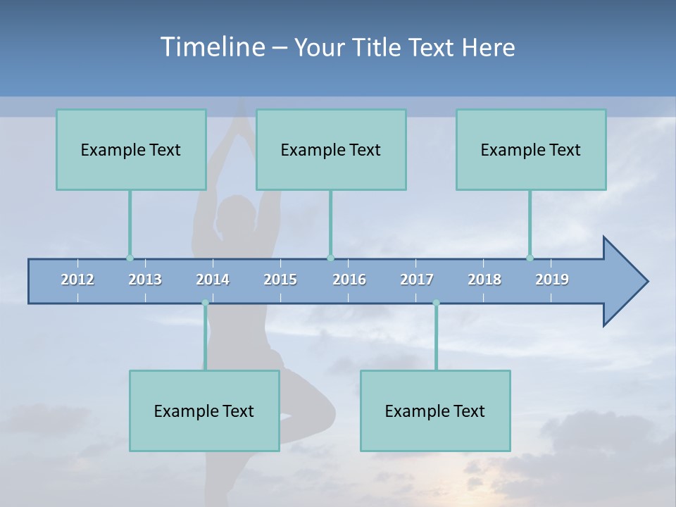 Catching The Yoga Balance PowerPoint Template