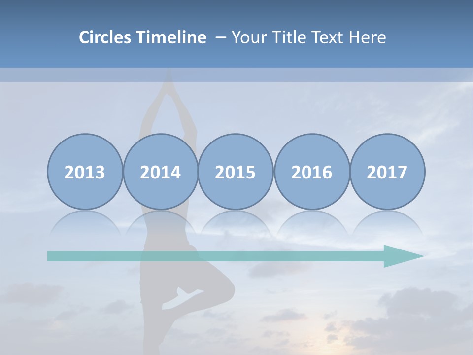 Catching The Yoga Balance PowerPoint Template