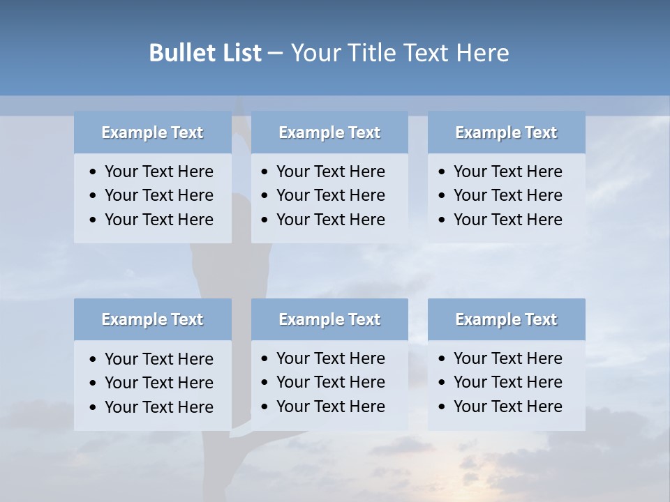 Catching The Yoga Balance PowerPoint Template