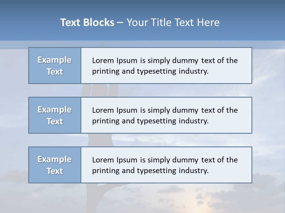 Catching The Yoga Balance PowerPoint Template