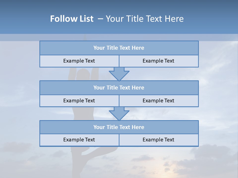 Catching The Yoga Balance PowerPoint Template