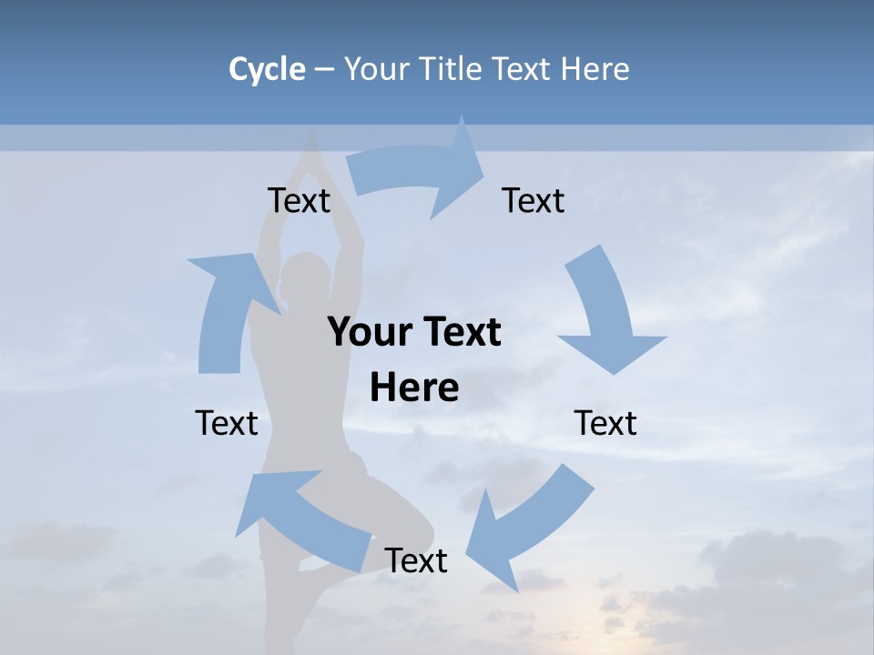 Catching The Yoga Balance PowerPoint Template