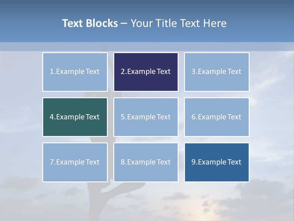 Catching The Yoga Balance PowerPoint Template