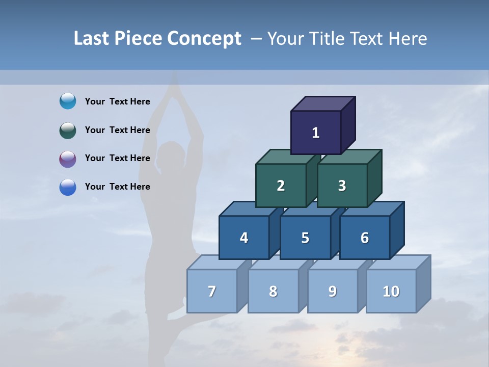 Catching The Yoga Balance PowerPoint Template