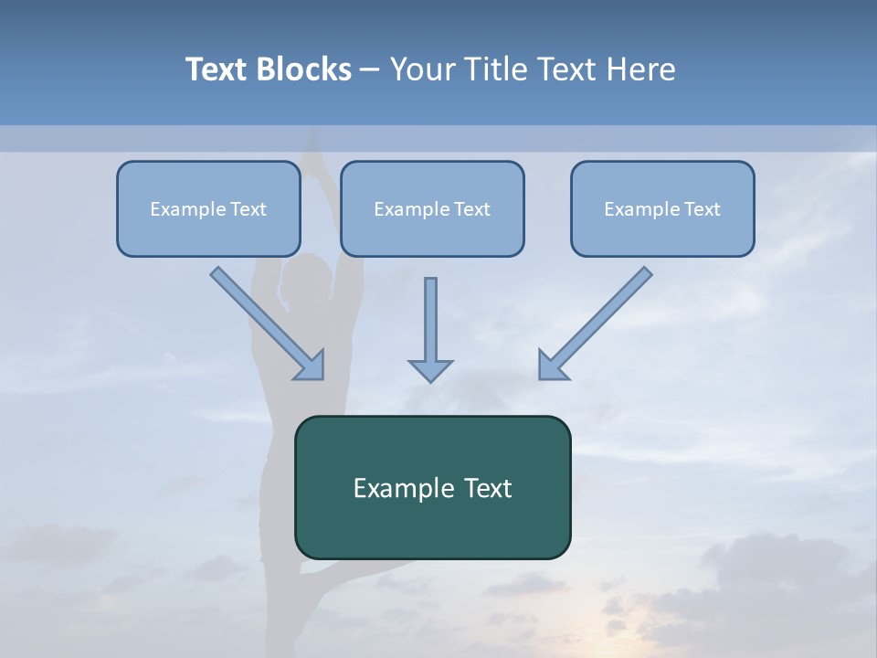 Catching The Yoga Balance PowerPoint Template