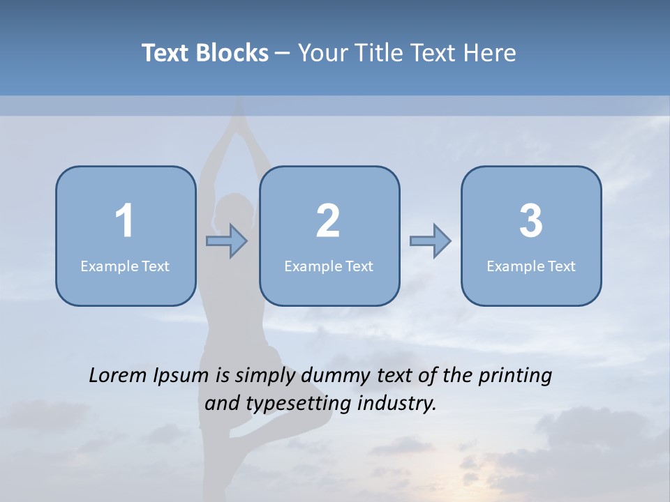 Catching The Yoga Balance PowerPoint Template