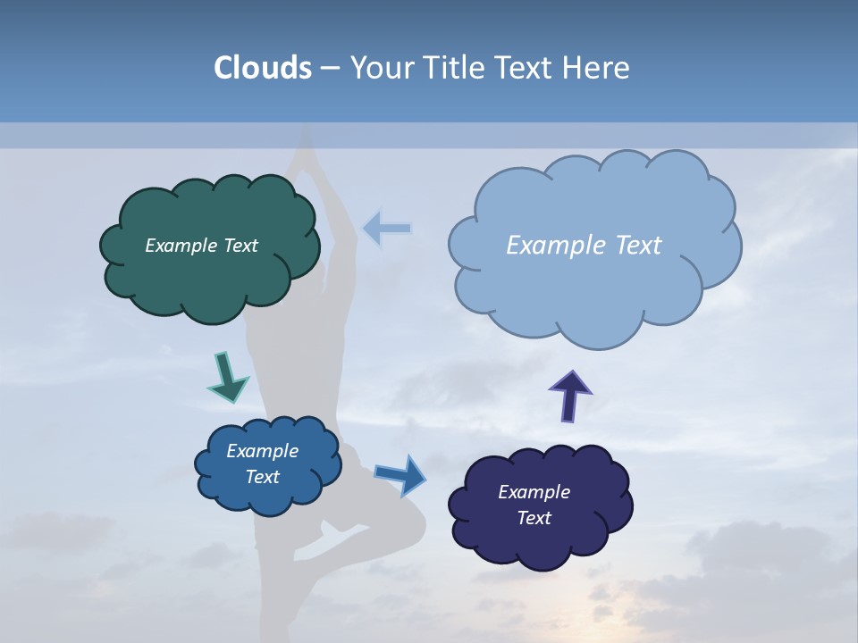 Catching The Yoga Balance PowerPoint Template