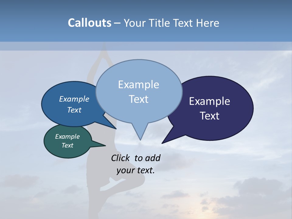 Catching The Yoga Balance PowerPoint Template