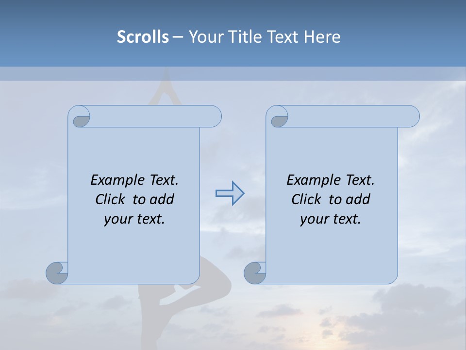 Catching The Yoga Balance PowerPoint Template