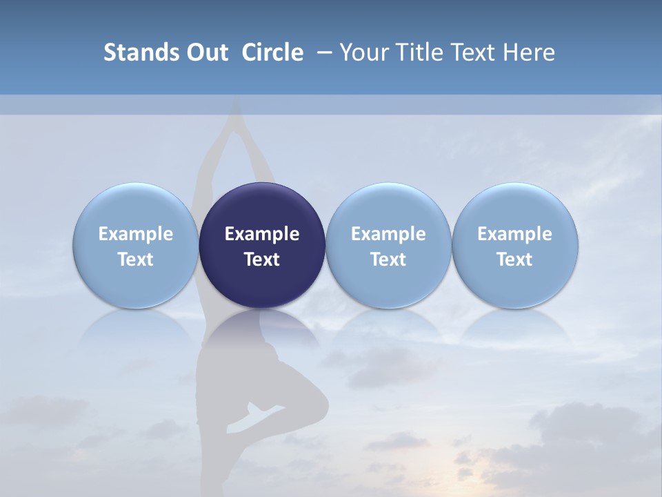 Catching The Yoga Balance PowerPoint Template