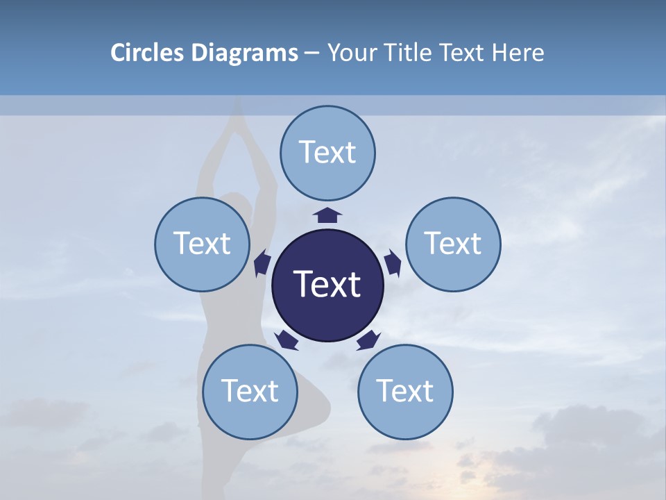 Catching The Yoga Balance PowerPoint Template