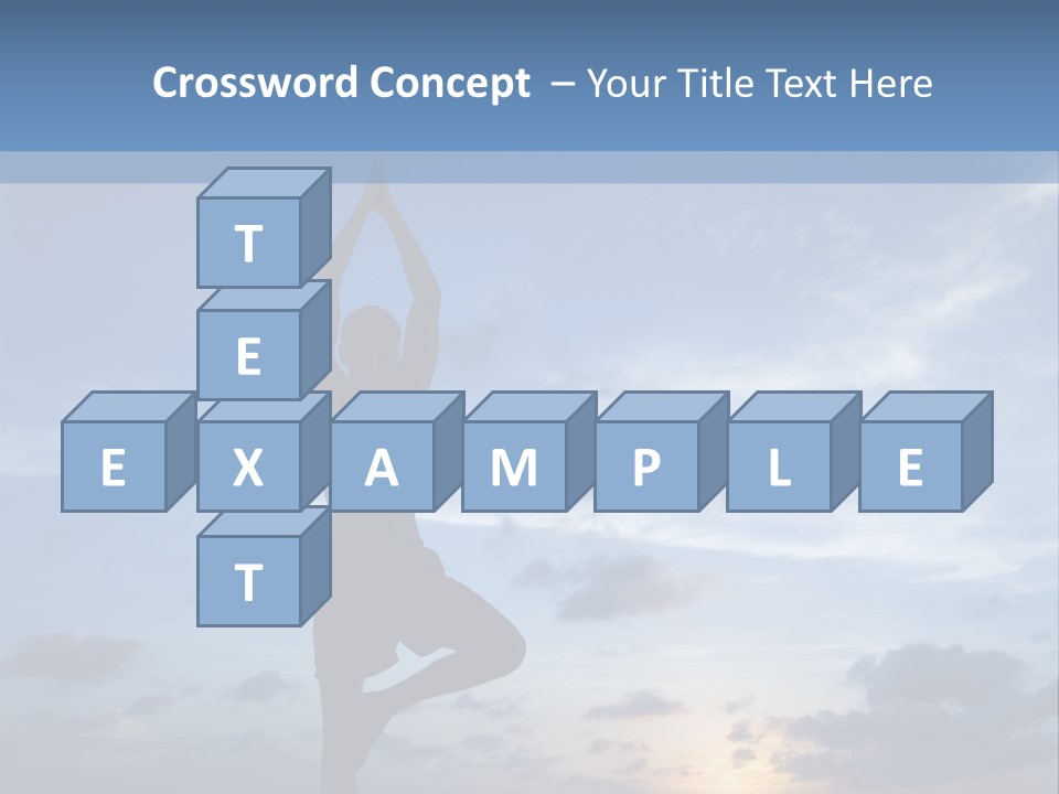 Catching The Yoga Balance PowerPoint Template