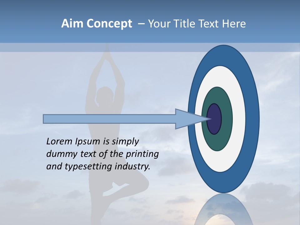 Catching The Yoga Balance PowerPoint Template