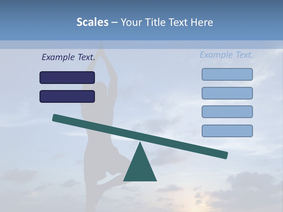 Catching The Yoga Balance PowerPoint Template