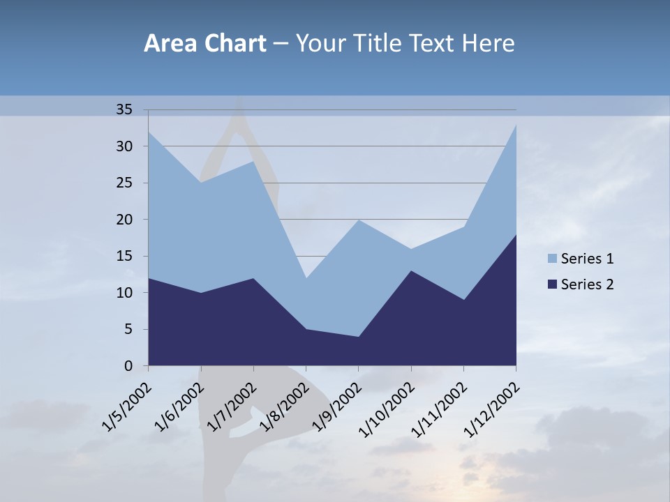 Catching The Yoga Balance PowerPoint Template