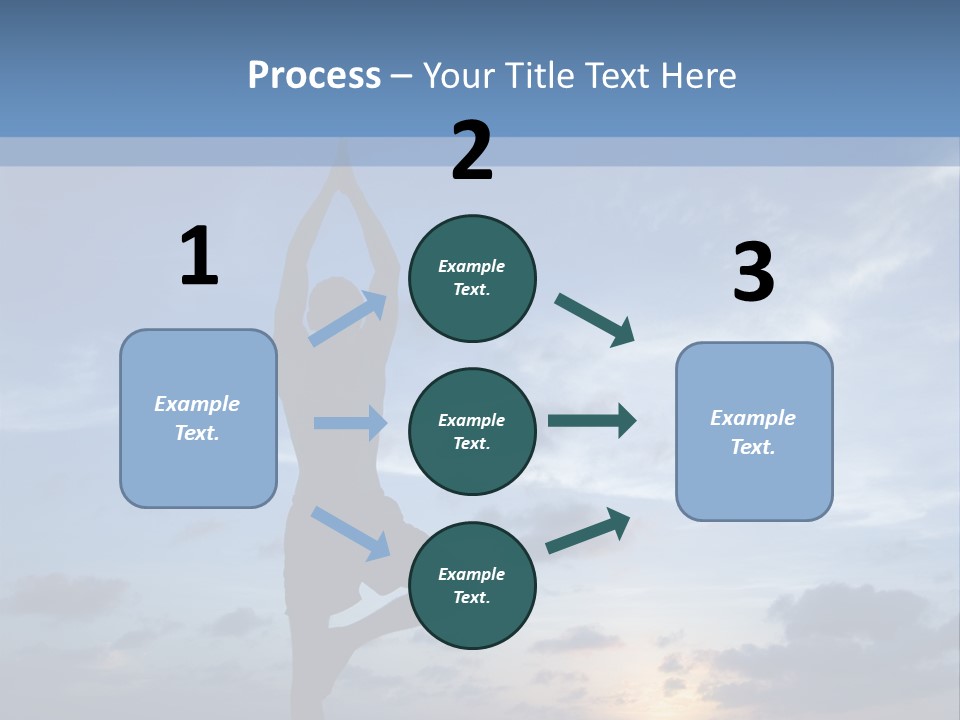 Catching The Yoga Balance PowerPoint Template
