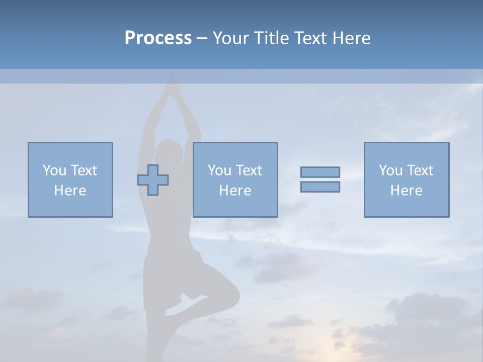 Catching The Yoga Balance PowerPoint Template