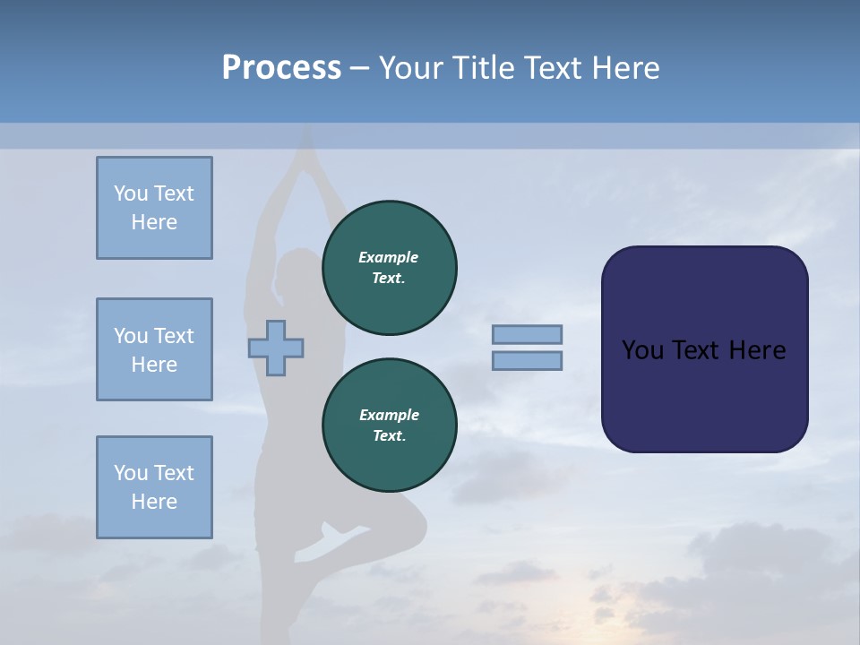 Catching The Yoga Balance PowerPoint Template