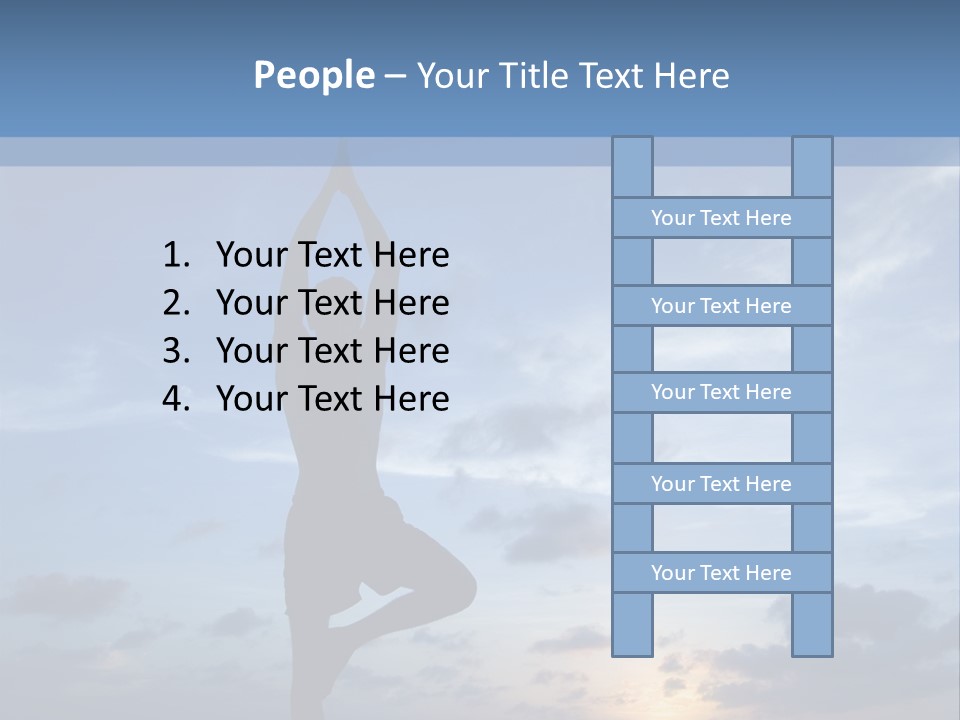 Catching The Yoga Balance PowerPoint Template