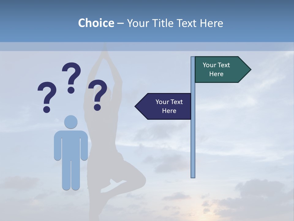 Catching The Yoga Balance PowerPoint Template