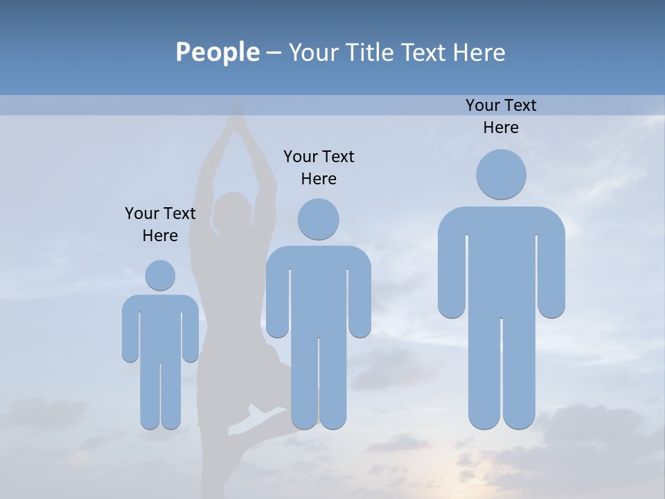 Catching The Yoga Balance PowerPoint Template