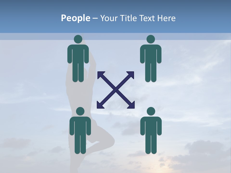 Catching The Yoga Balance PowerPoint Template