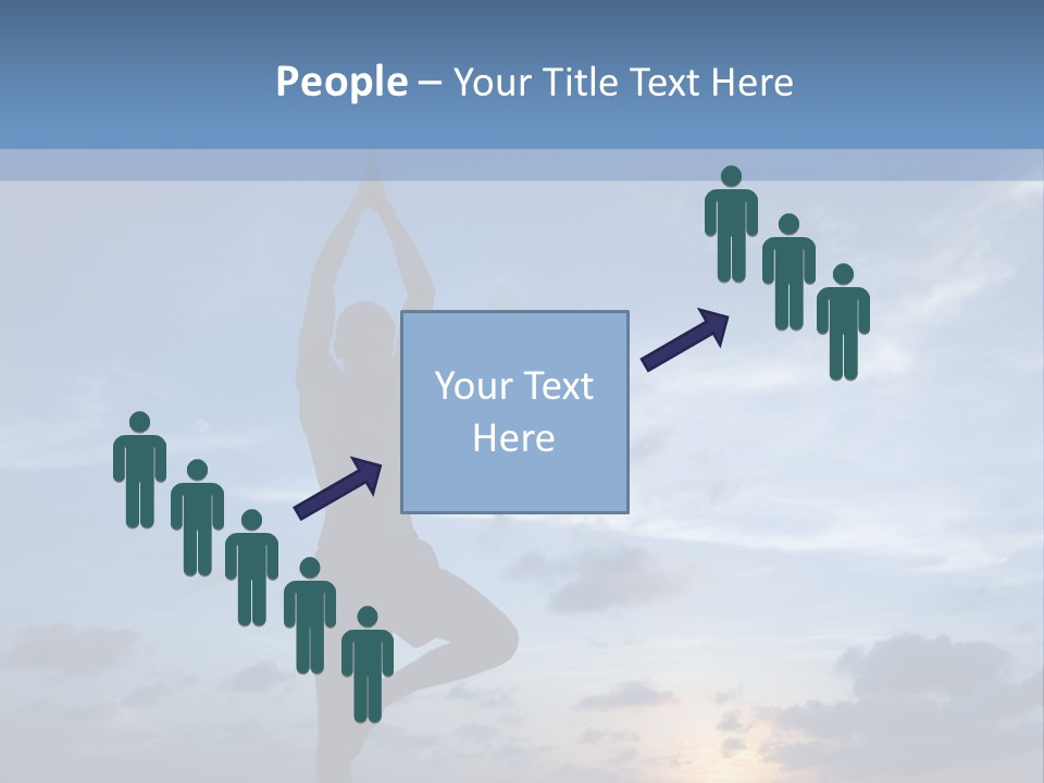 Catching The Yoga Balance PowerPoint Template