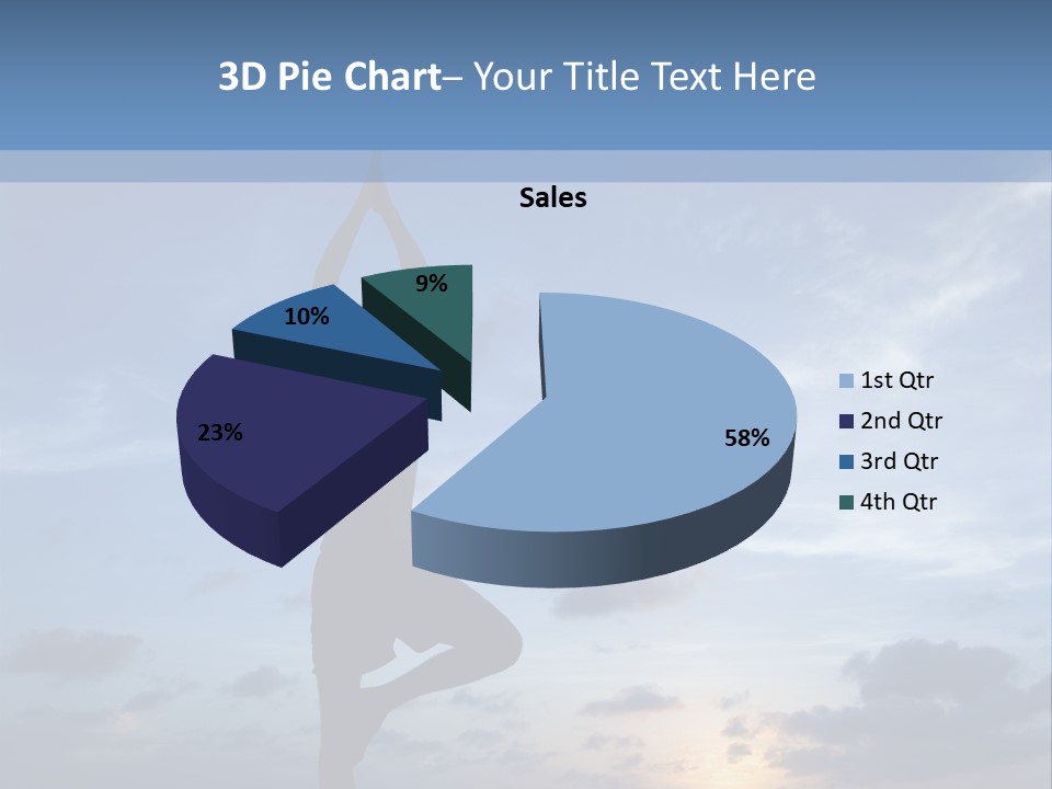 Catching The Yoga Balance PowerPoint Template