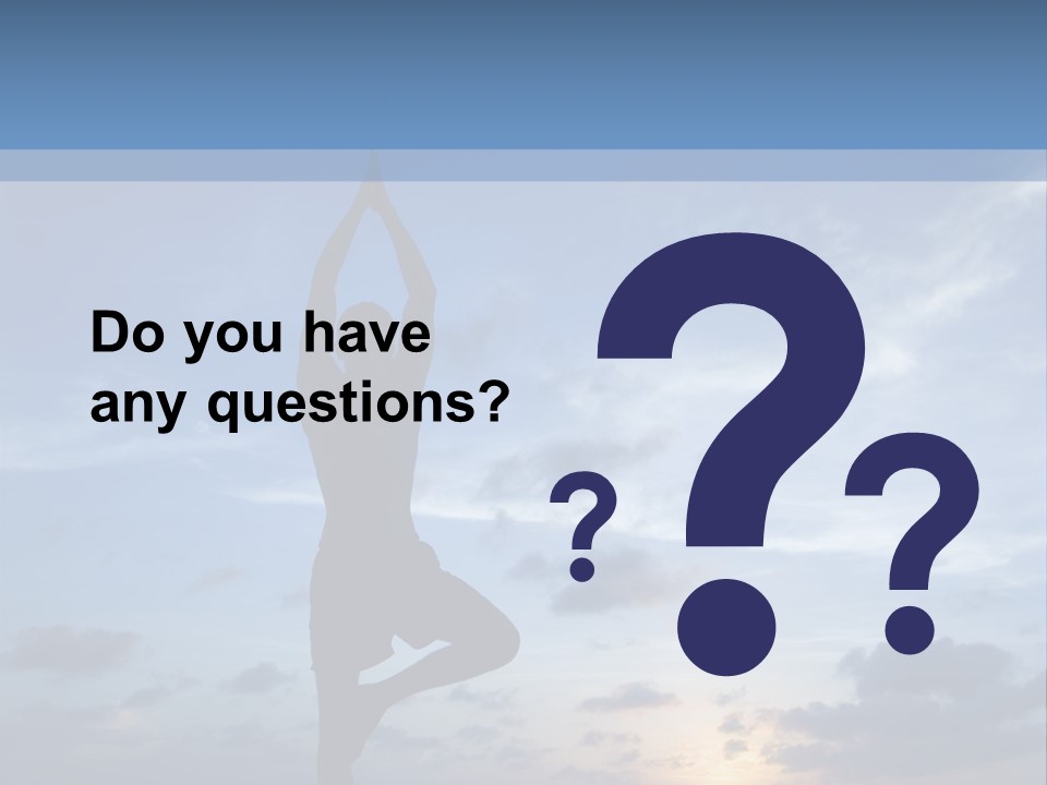 Catching The Yoga Balance PowerPoint Template