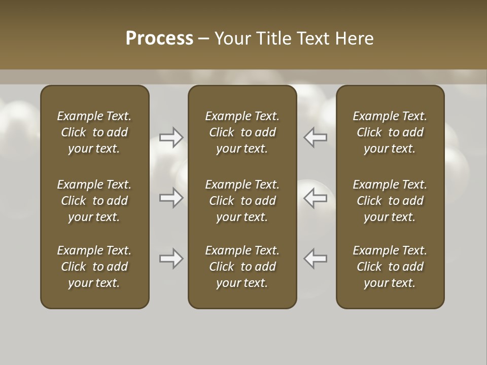 Pearl Necklace Black White Elegant Reflex Image PowerPoint Template