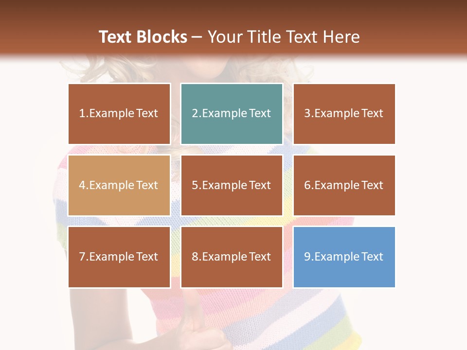 Pretty Woman Smiling. Isolated Over White Background PowerPoint Template