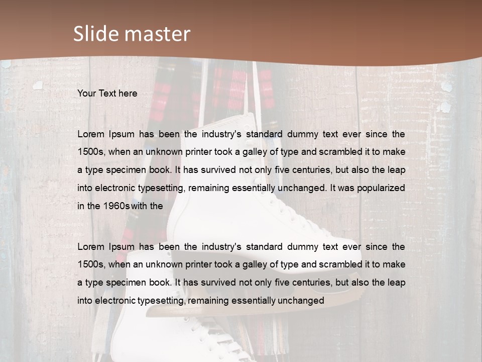 Ice Skates PowerPoint Template