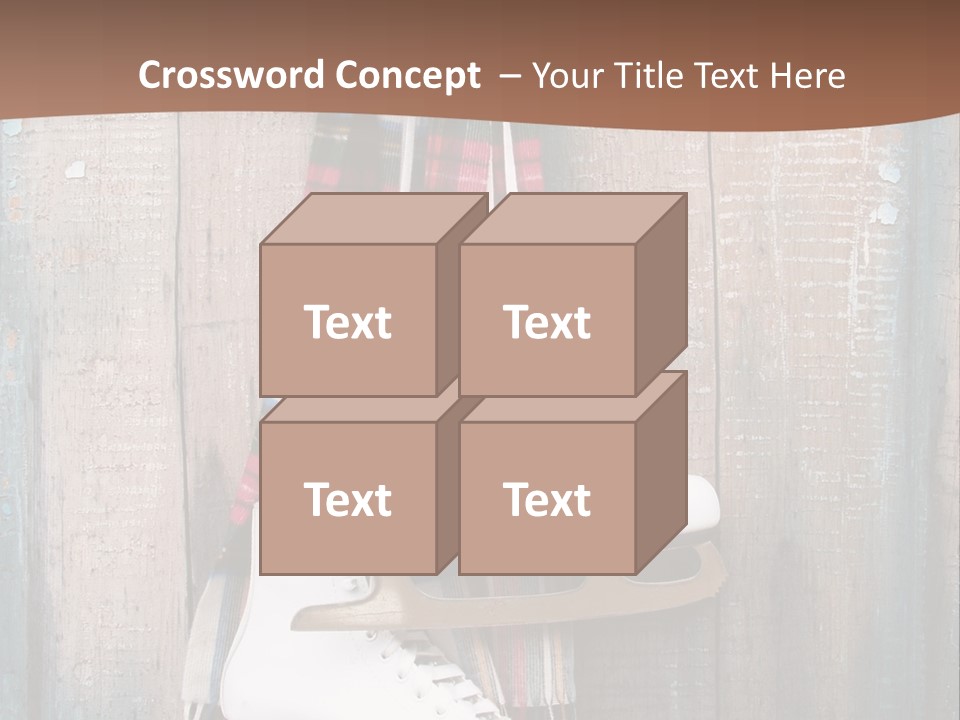 Ice Skates PowerPoint Template