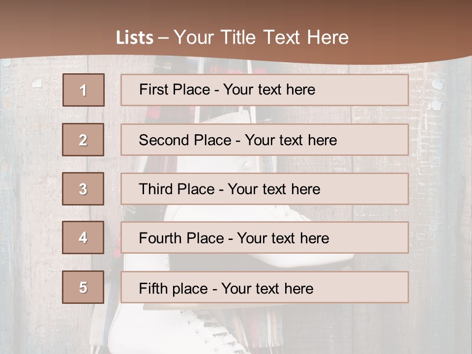 Ice Skates PowerPoint Template