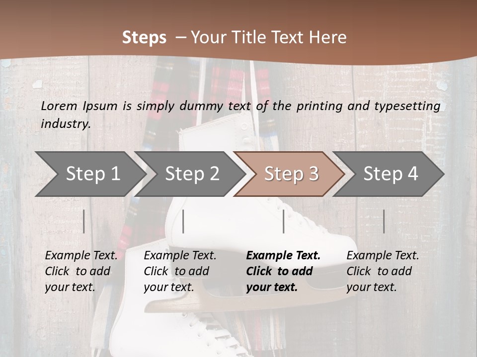 Ice Skates PowerPoint Template