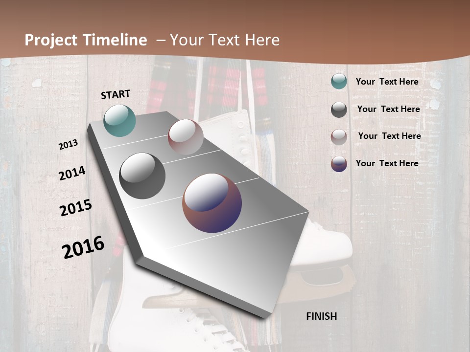 Ice Skates PowerPoint Template