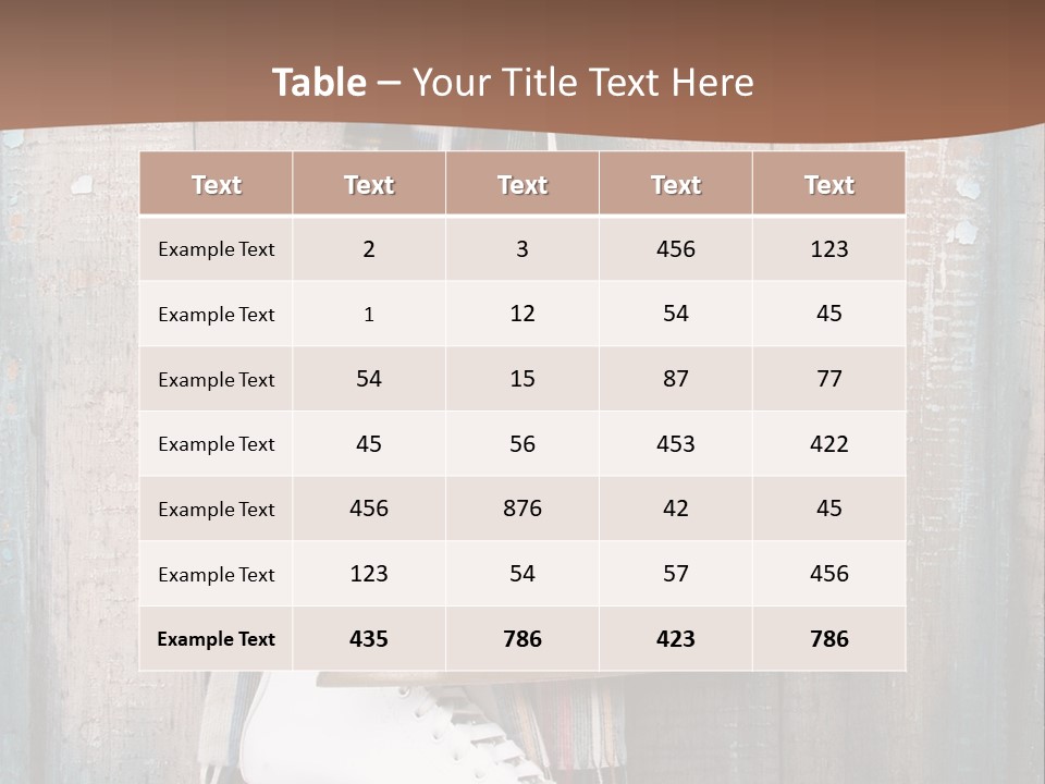 Ice Skates PowerPoint Template