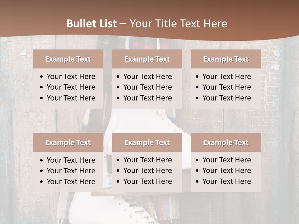 Ice Skates PowerPoint Template