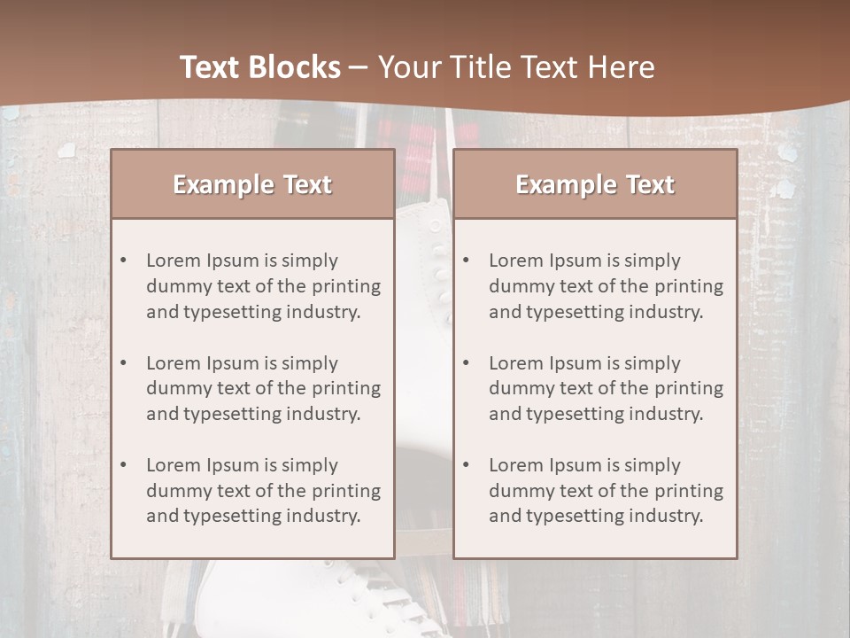 Ice Skates PowerPoint Template