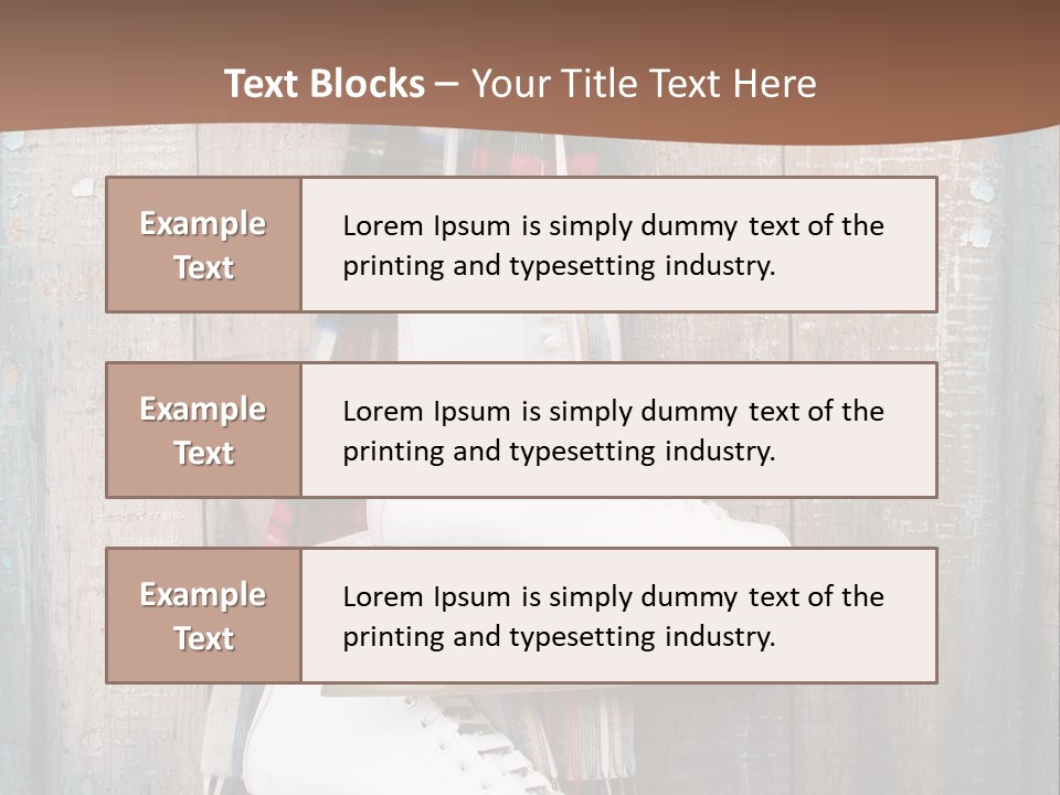 Ice Skates PowerPoint Template