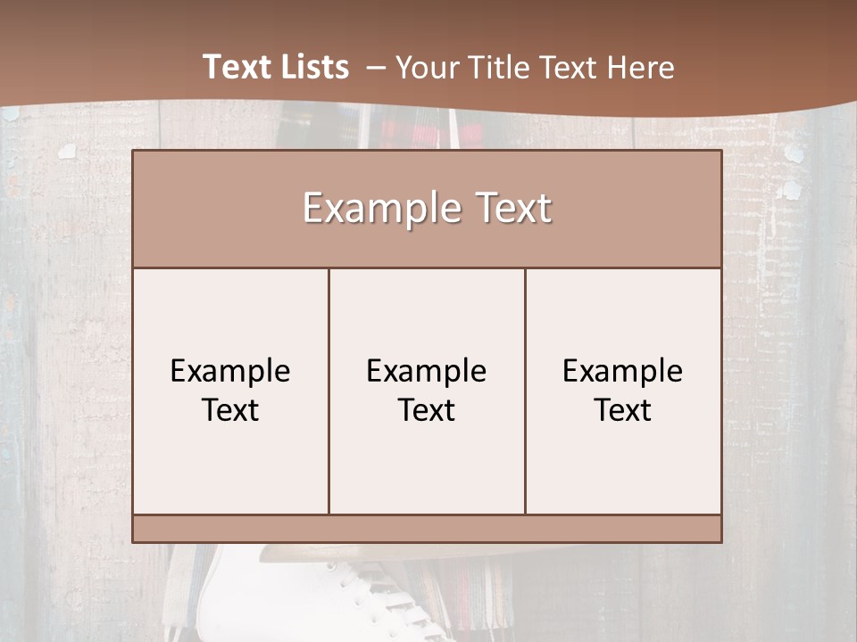 Ice Skates PowerPoint Template