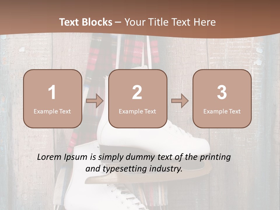Ice Skates PowerPoint Template