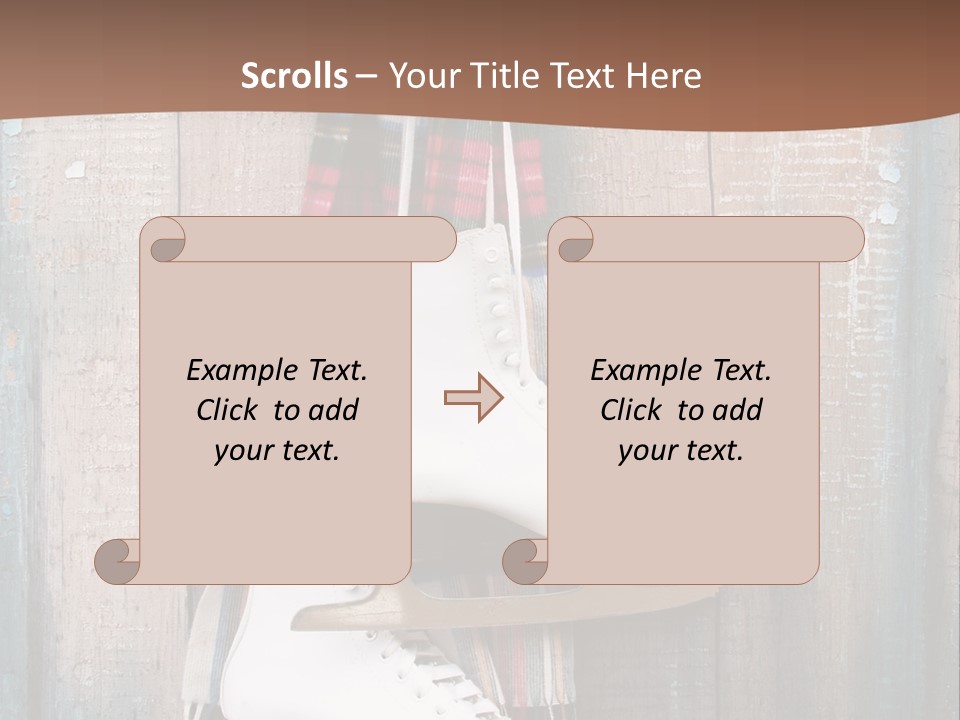 Ice Skates PowerPoint Template