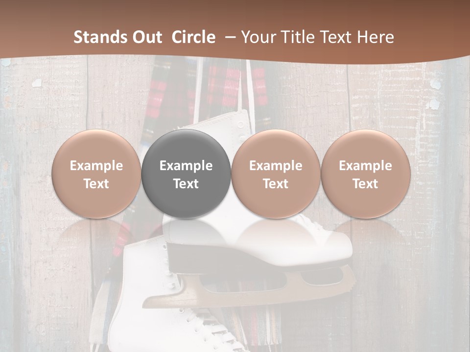 Ice Skates PowerPoint Template
