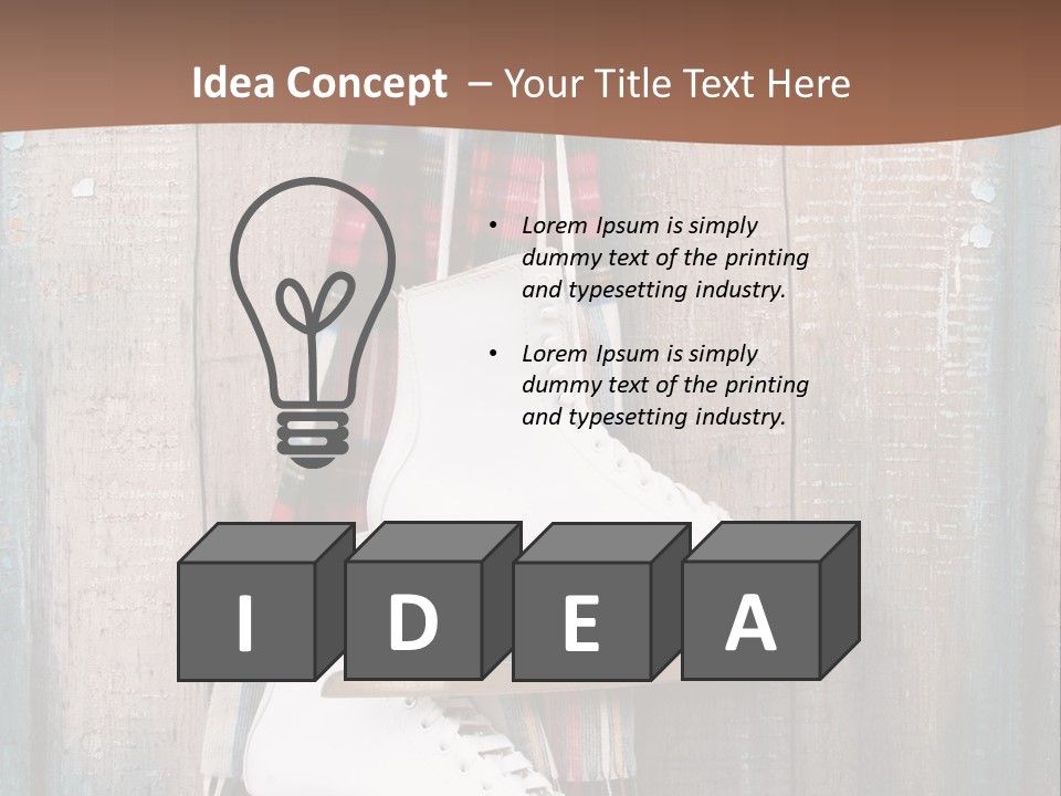 Ice Skates PowerPoint Template