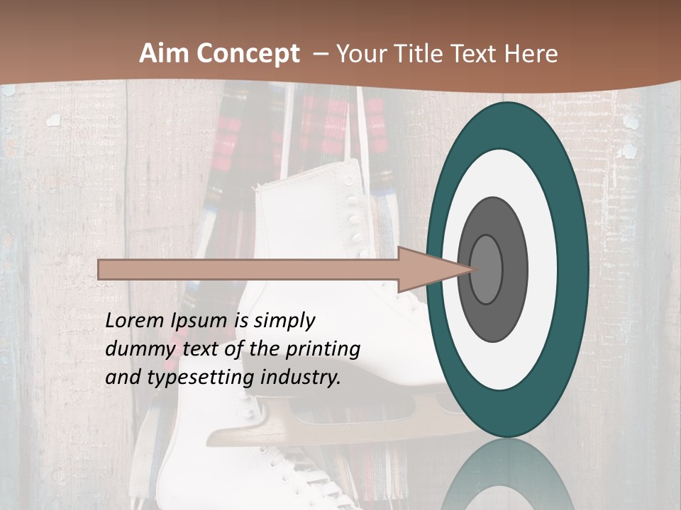 Ice Skates PowerPoint Template