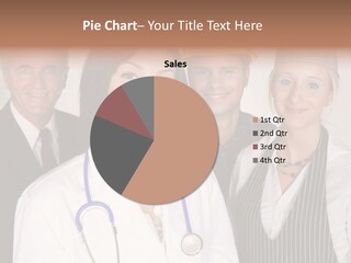 Confident Business Partners Sitting At The Table And Shaking Hands PowerPoint Template