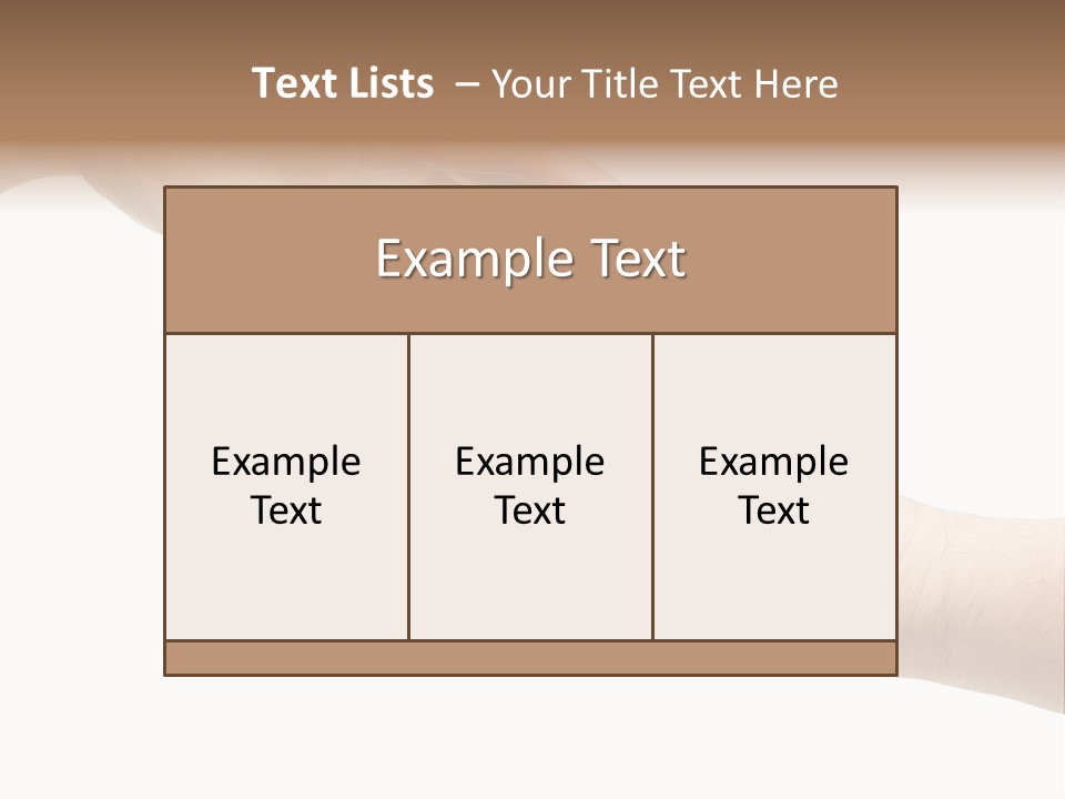 Female Hand Reaching For A House Isolated On A White Background. PowerPoint Template