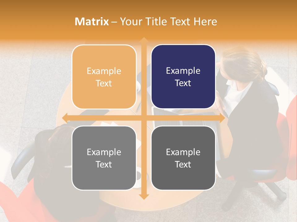 A Group Of People Sitting At A Table With Laptops PowerPoint Template
