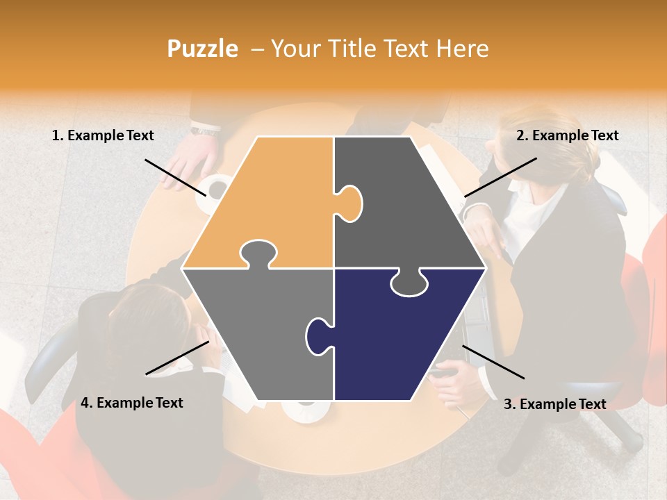 A Group Of People Sitting At A Table With Laptops PowerPoint Template